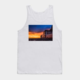 Dramatic sunset on Mont Saint Michel Tank Top